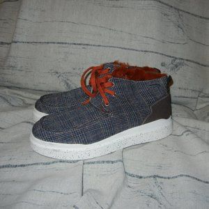 Romika Helsinki 02 Waterproof Plaid Print Faux Fur Lined Sneaker Booties NWOT